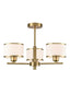 Franklite Lighting Polaris 3lt Fitting in Aged Brass House of Isabella UK