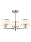 Franklite Lighting Polaris 3lt Fitting in Satin Nickel House of Isabella UK
