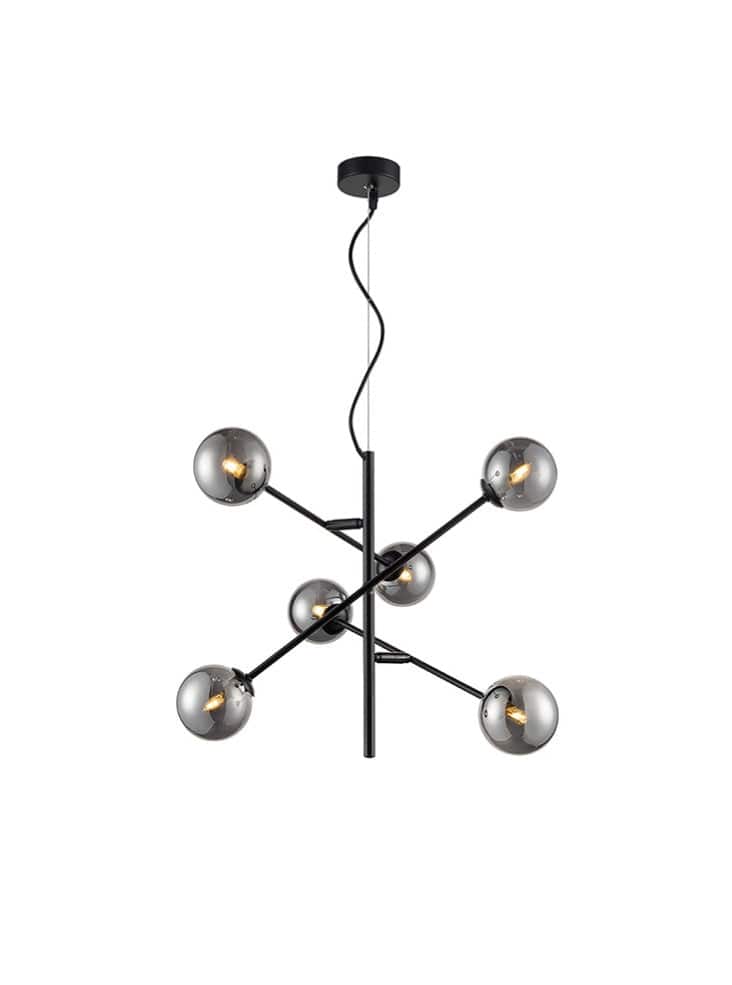 Franklite Lighting Prophecy 6lt Fitting with Adjustable Arms House of Isabella UK
