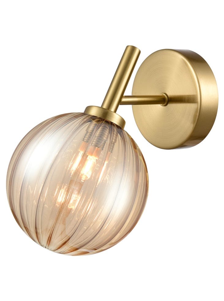 Franklite Lighting Quasar 1lt Wall bracket aged brass House of Isabella UK