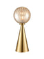 Franklite Lighting Quasar Table lamp aged brass House of Isabella UK