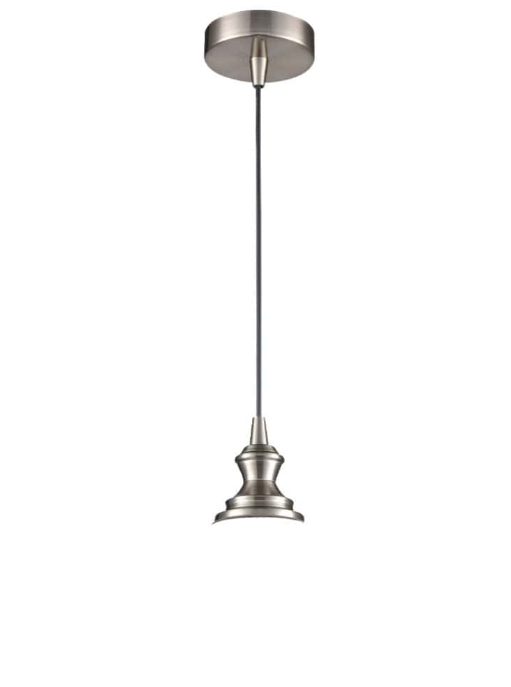 Franklite Lighting Refract Satin Nickel Single Pendant House of Isabella UK