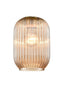 Franklite Lighting Ribbed Amber Glass 150mm House of Isabella UK