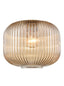 Franklite Lighting Ribbed Amber Glass 255mm House of Isabella UK