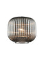 Franklite Lighting Ribbed Smoked Glass 200mm House of Isabella UK