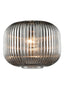 Franklite Lighting Ribbed Smoked Glass 255mm House of Isabella UK
