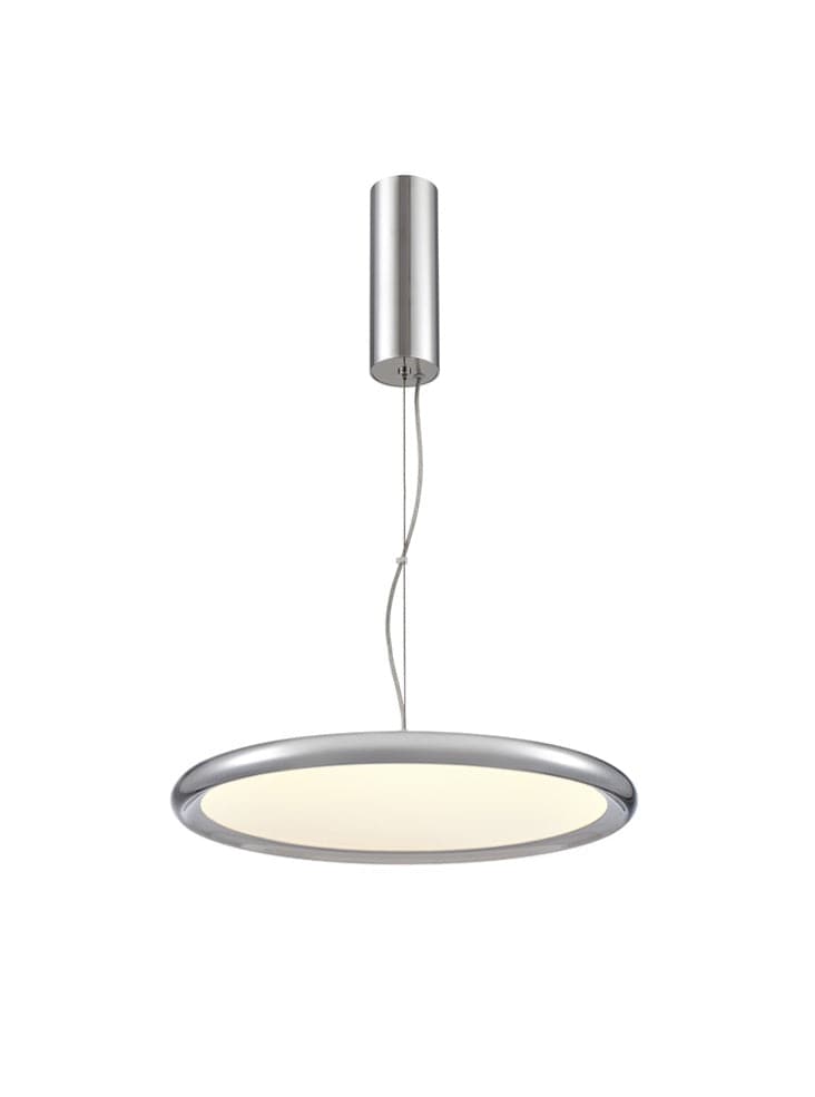 Franklite Lighting Roswell Polished Nickel 395mm LED Pendant House of Isabella UK