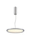 Franklite Lighting Roswell Polished Nickel 395mm LED Pendant House of Isabella UK
