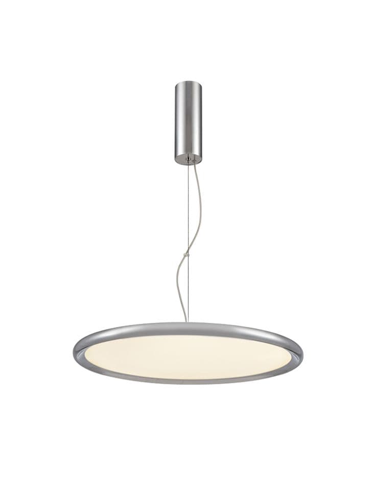 Franklite Lighting Roswell Polished Nickel 495mm LED Pendant House of Isabella UK