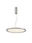 Franklite Lighting Roswell Polished Nickel 495mm LED Pendant House of Isabella UK