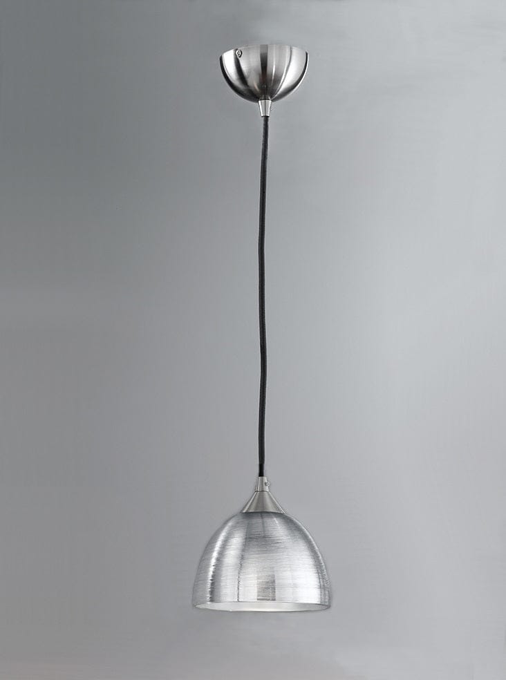 Franklite Lighting Silver Pendant Glass Small House of Isabella UK