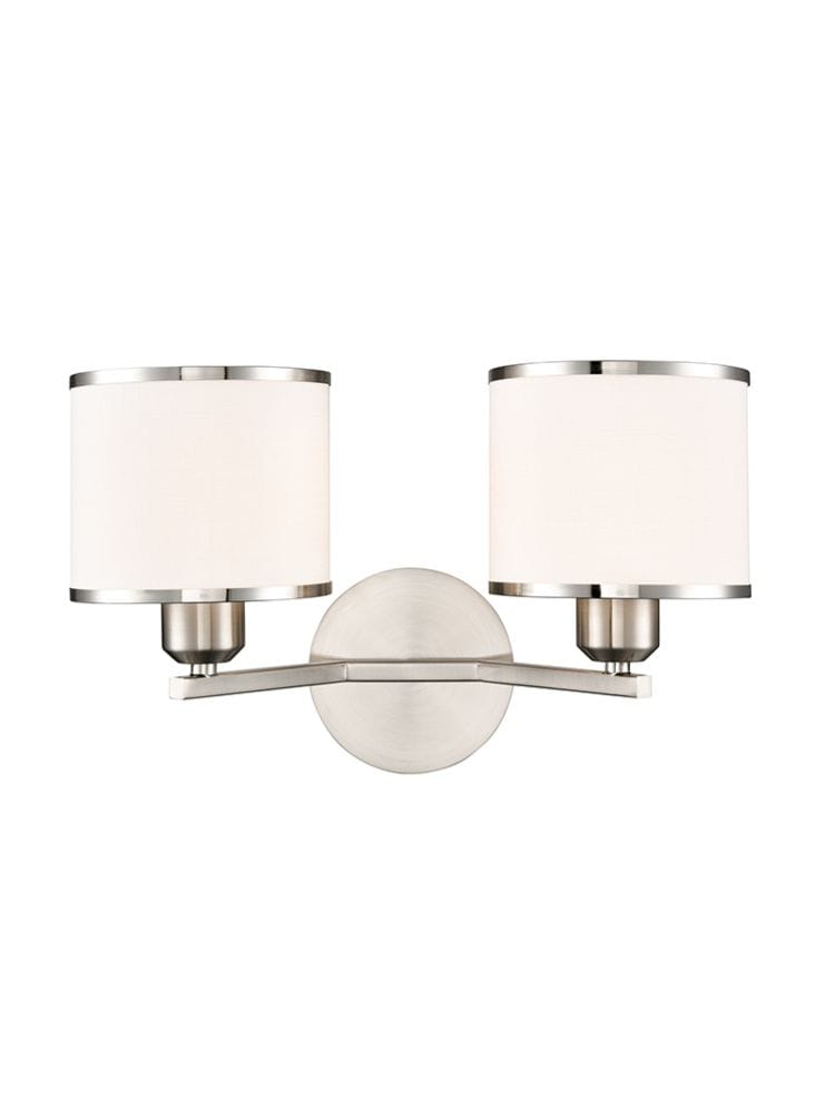 Franklite Lighting Sirius 2lt Wall Bracket in Satin Nickel House of Isabella UK