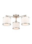 Franklite Lighting Sirius 3lt Fitting in Satin Nickel House of Isabella UK