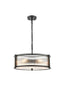 Franklite Lighting Sloane 5lt Pendant in matt black House of Isabella UK