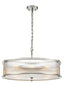 Franklite Lighting Sloane 8lt Pendant in Polished Nickel House of Isabella UK
