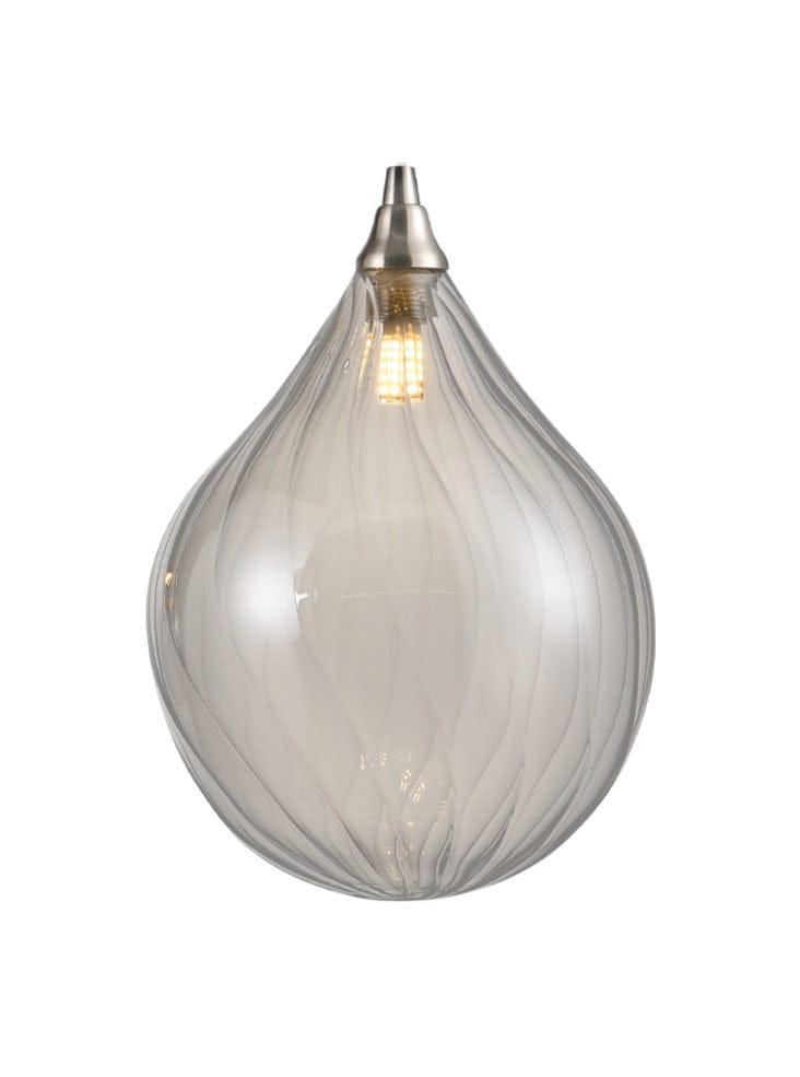 Franklite Lighting Smoke Perry Glass Large House of Isabella UK