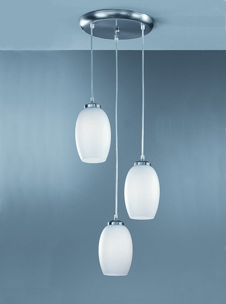 Franklite Lighting Spreader with 3 x Matt Opal Glasses House of Isabella UK