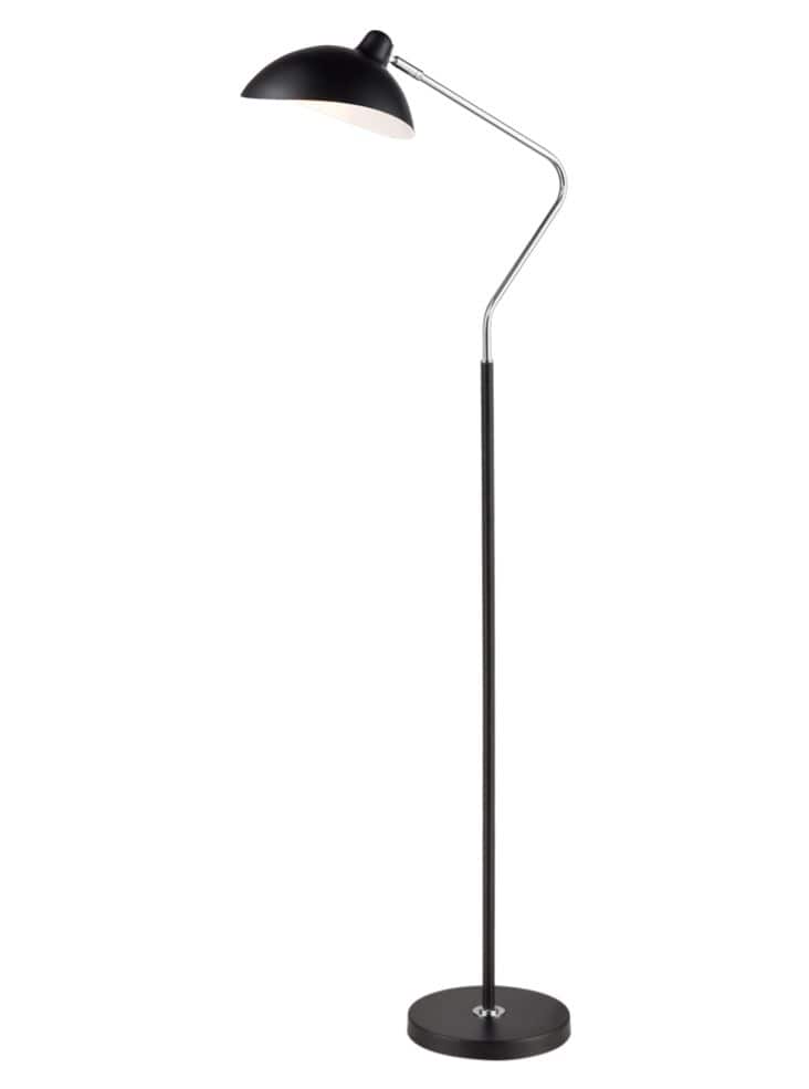 Franklite Lighting Standard Lamp - Black / Silver House of Isabella UK