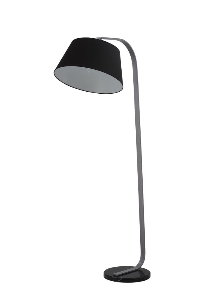 Franklite Lighting Standard lamp with black shade House of Isabella UK