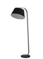 Franklite Lighting Standard lamp with black shade House of Isabella UK