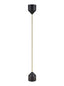 Franklite Lighting Standard Uplighter - Black / Gold House of Isabella UK