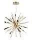 Franklite Lighting Supernova 30lt LED Pendant - Gold Colour House of Isabella UK