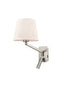 Franklite Lighting Swing arm Wall Light with LED Reading Light and USB House of Isabella UK