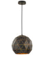 Franklite Lighting Tangent Medium Pendant - Black / Gold House of Isabella UK