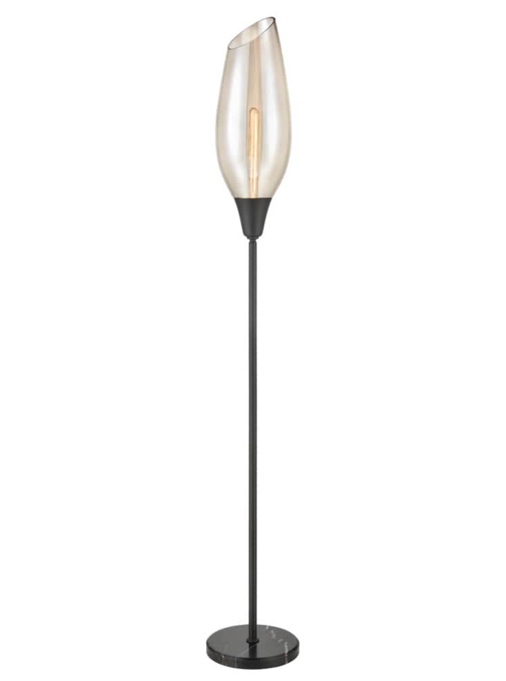 Franklite Lighting Taper Amber Floor Lamp House of Isabella UK