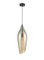 Franklite Lighting Taper Amber Glass Pendant - Amber House of Isabella UK