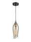Franklite Lighting Taper Amber Glass Pendant - Amber House of Isabella UK