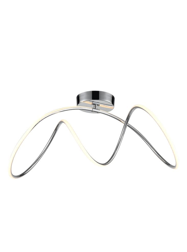 Franklite Lighting Tidal LED Semi-Flush Fitting House of Isabella UK