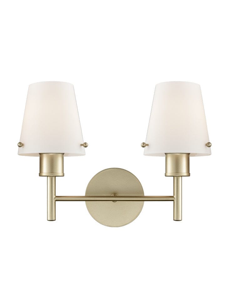 Franklite Lighting Turin 2 light bracket - Gold Colour House of Isabella UK