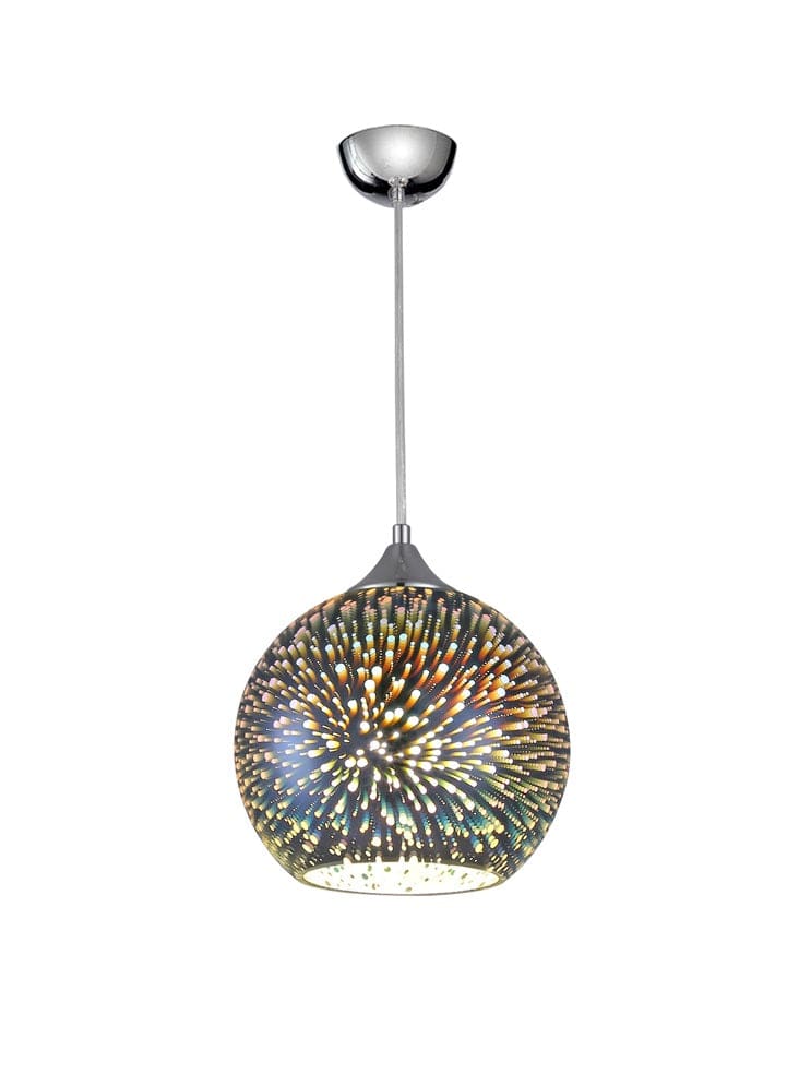 Franklite Lighting Vision 200mm Pendant - Chrome House of Isabella UK