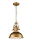 Franklite Lighting Vista 1 light Pendant - Antique Brass House of Isabella UK
