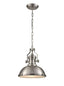 Franklite Lighting Vista 1 light Pendant - Satin Nickel House of Isabella UK