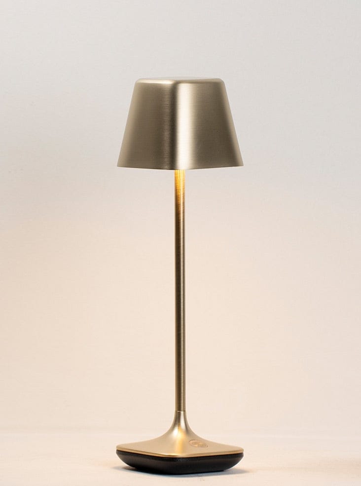 Franklite Lighting Wanderer Portable Table Lamp in Brushed Brass House of Isabella UK