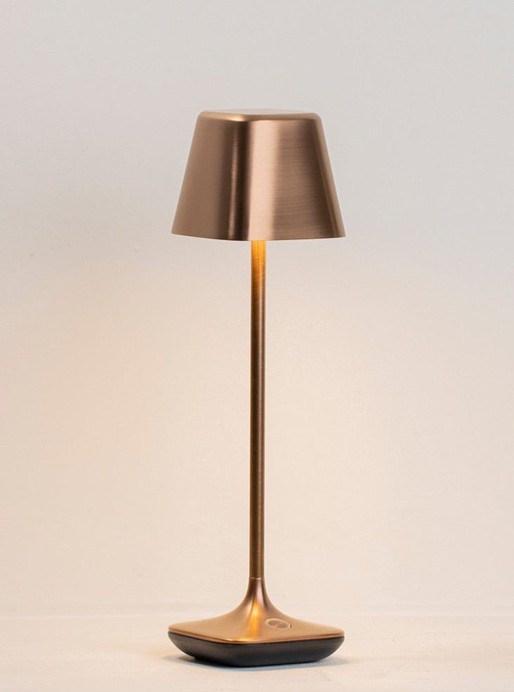 Franklite Lighting Wanderer Portable Table Lamp in Brushed Bronze House of Isabella UK