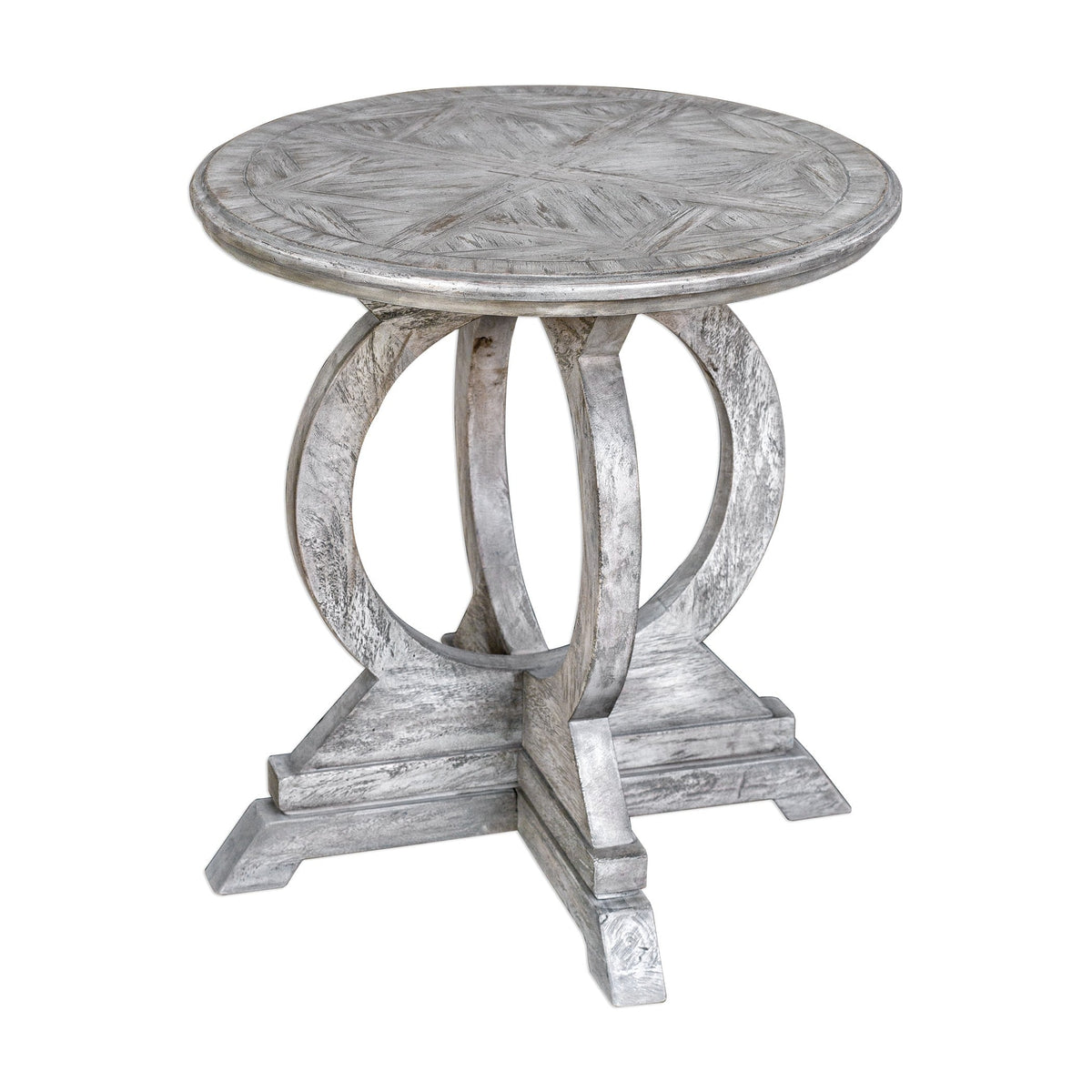 Maiva White Side Table