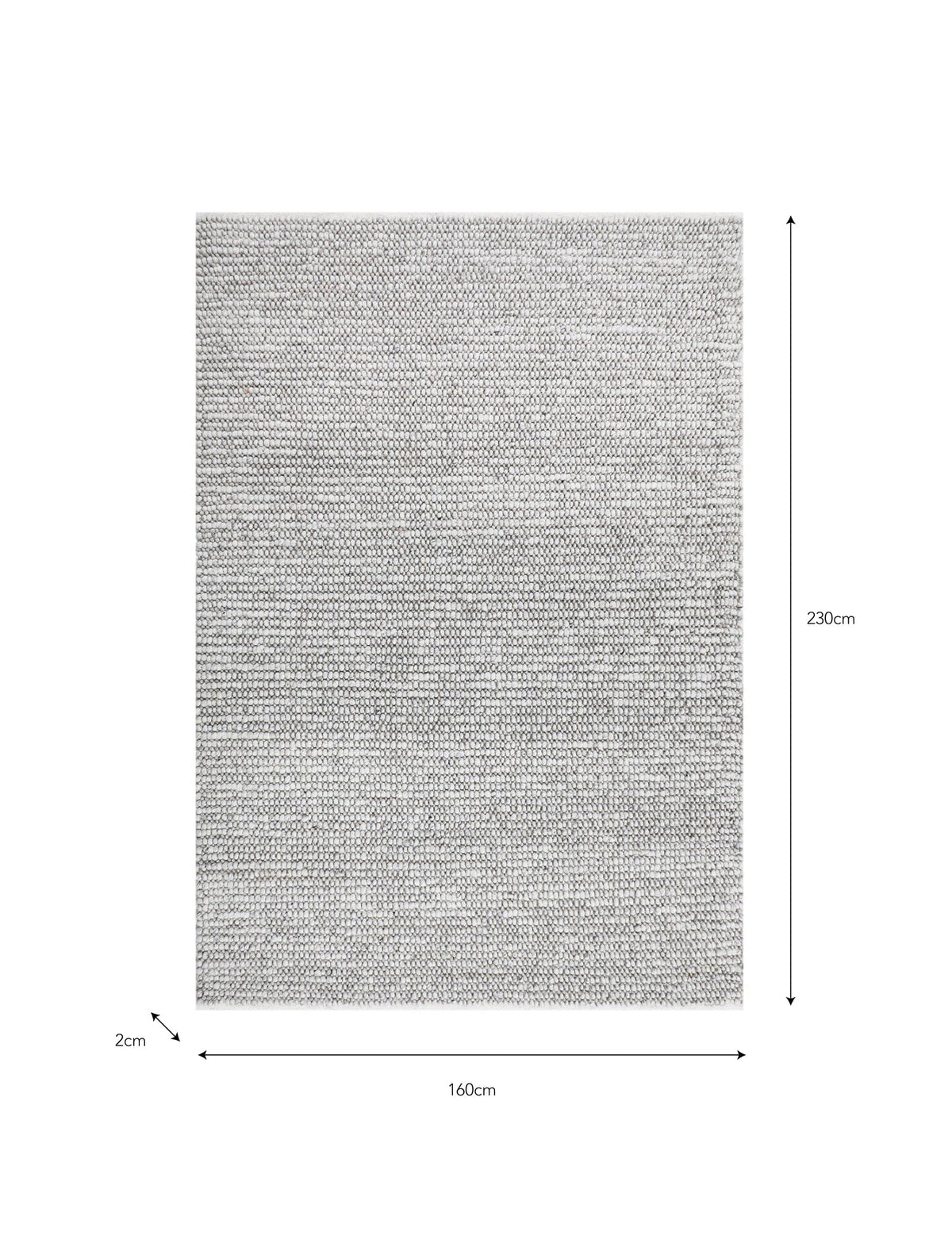 Garden Trading Accessories Ampney Rug 160x230cm Natural Wool House of Isabella UK