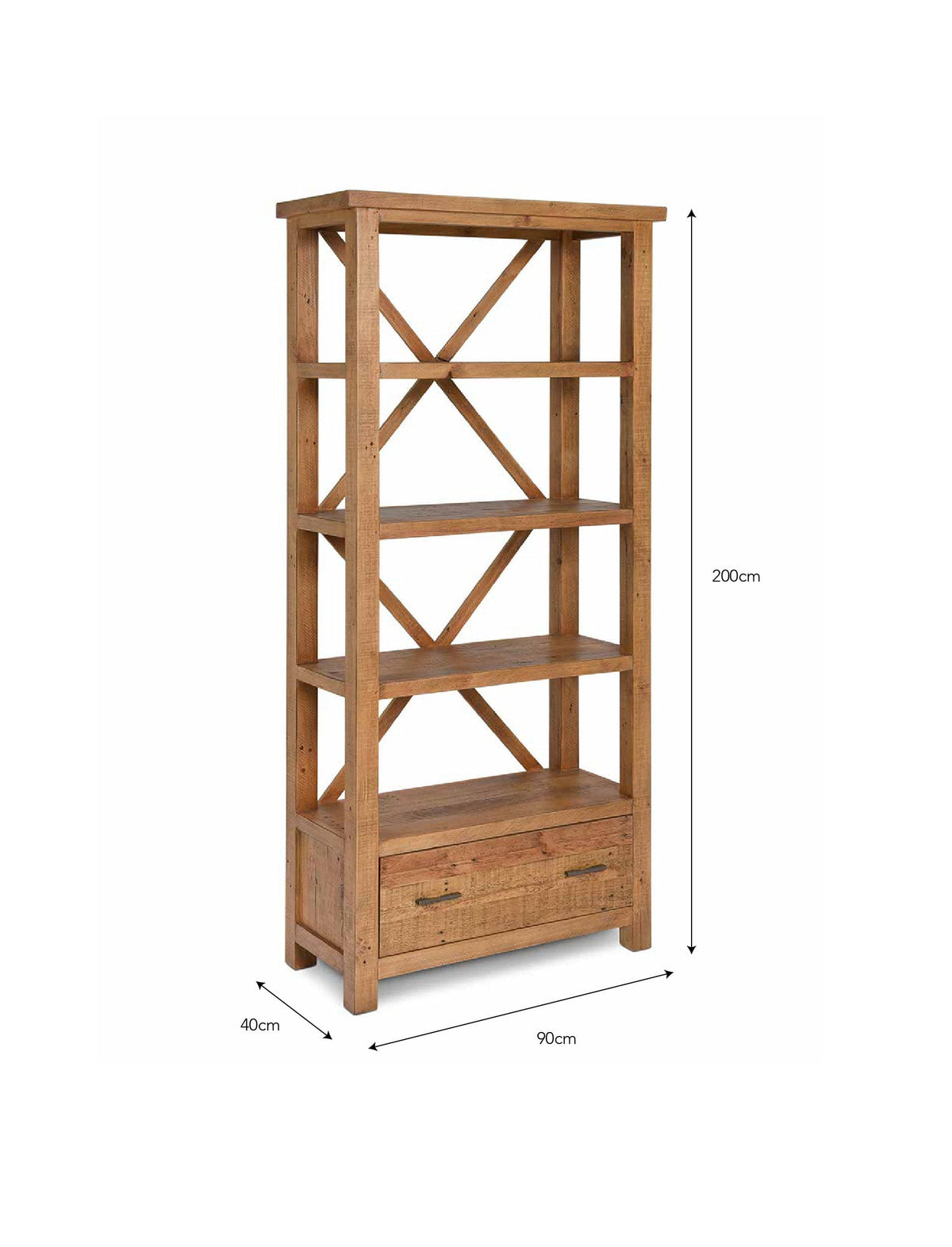 Garden Trading Accessories Ashwell Bookcase Natural House of Isabella UK