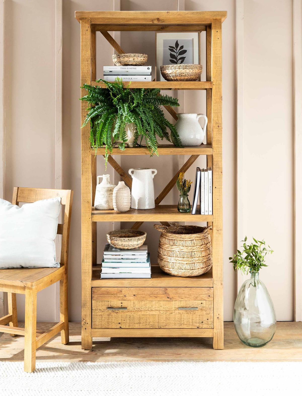Garden Trading Accessories Ashwell Bookcase Natural House of Isabella UK