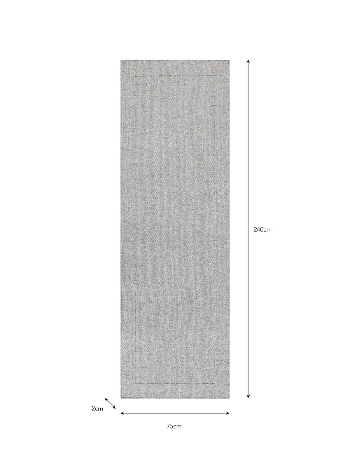 Garden Trading Accessories Ayleworth Runner 75x240cm Natural Wool House of Isabella UK