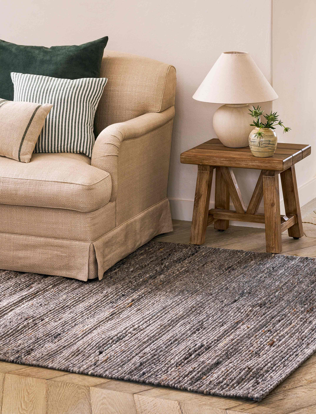 Garden Trading Accessories Coaley Rug 200x300cm Grey House of Isabella UK