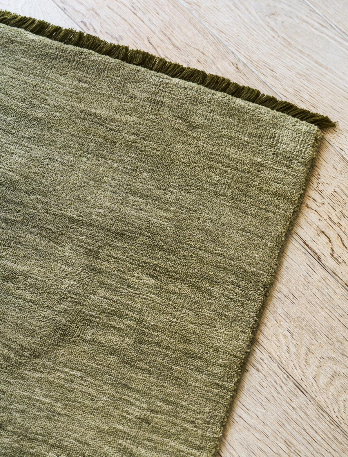 Garden Trading Accessories Falfield Rug 120x180cm Moss Green Wool House of Isabella UK