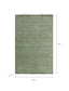 Garden Trading Accessories Falfield Rug 200x300cm Moss Green Wool House of Isabella UK