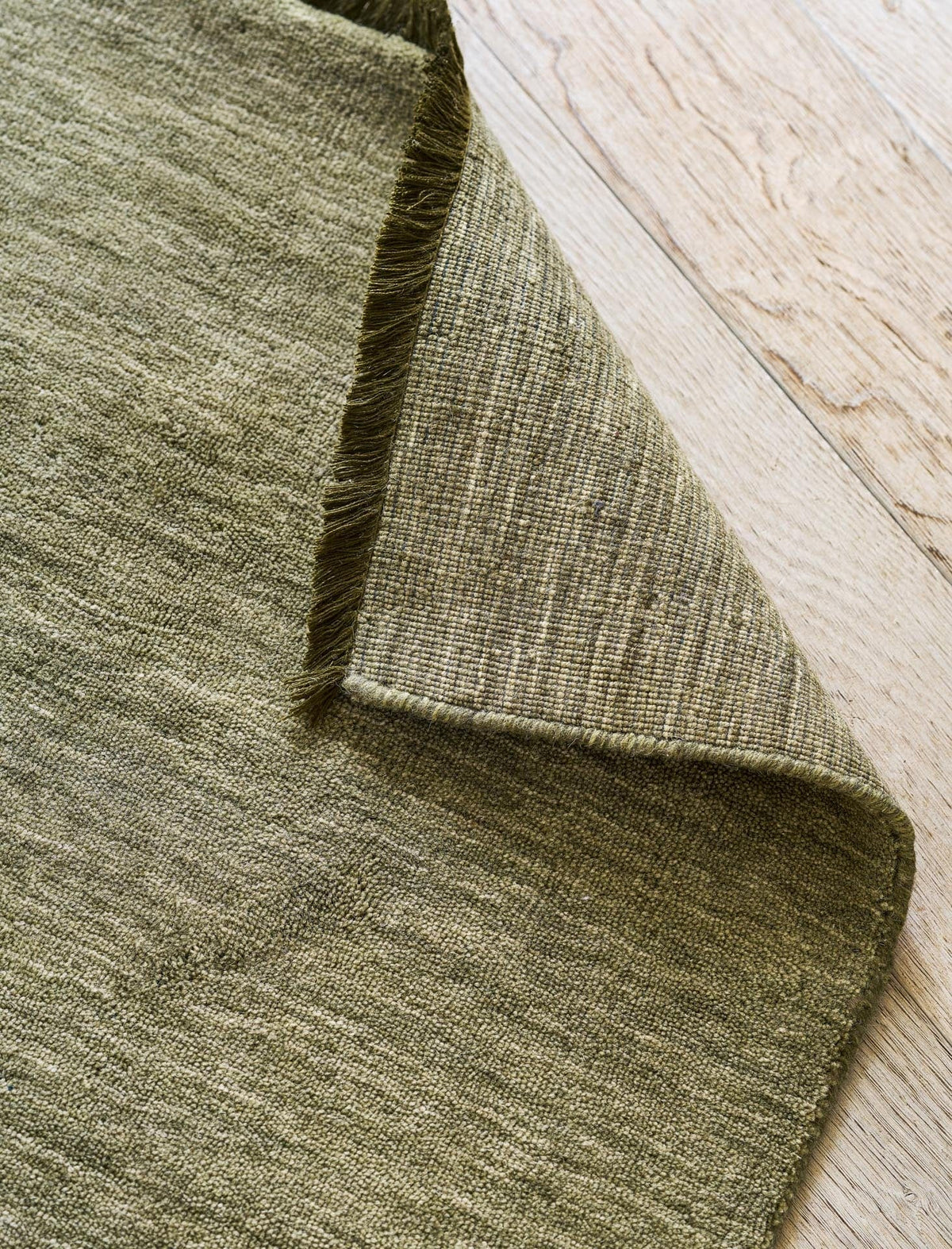 Garden Trading Accessories Falfield Rug 200x300cm Moss Green Wool House of Isabella UK