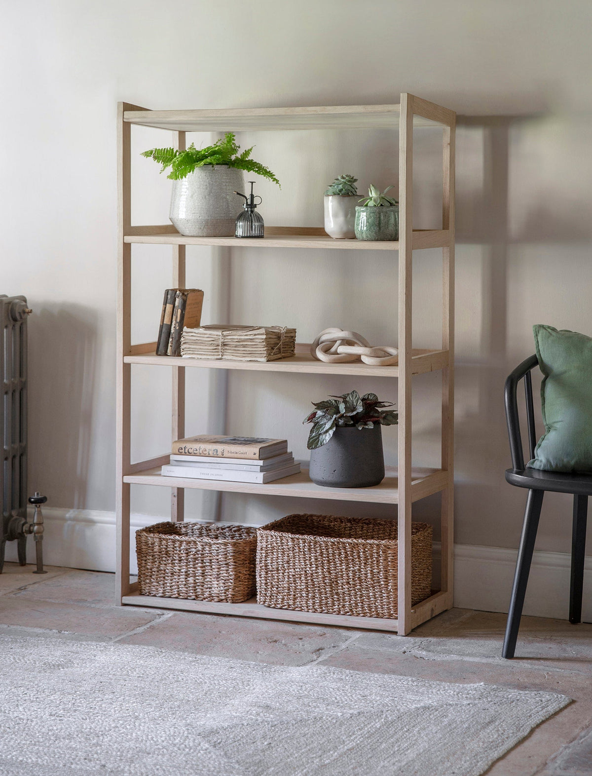 Garden Trading Accessories Hambledon 5 Tier Bookshelf Natural House of Isabella UK