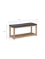 Garden Trading Accessories Hilcot Hallway Bench Slate Grey Acacia Wood House of Isabella UK