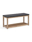 Garden Trading Accessories Hilcot Hallway Bench Slate Grey Acacia Wood House of Isabella UK